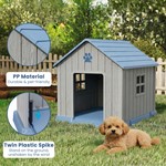 Topika Dog House Outdoor Waterproof Large Kennel with Raised Floor