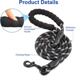 Double Dog Leash, Shock Absorbing Bungee & Reflective Thread
