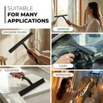 Topika - Shower Squeegee And Window Cleaner, Shower Cleaning Tool With Hook