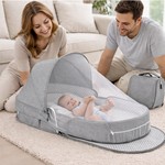 Topika Travel Bassinet Portable Bed Bassinet for Newborn