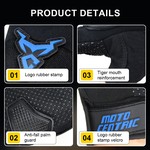 Motocentric Motorcycle Gloves Motorbike Half Finger Gloves