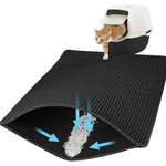 Topika 60x45cm Double Layer Cat Litter Mat with Honeycomb Design