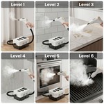 Topika - Steam Cleaner High Pressure Steam Cleaner, Hand Held, 1200Ml