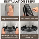 TopikaHome - Corner Shower Caddy with Soap Holder for Home Decor Organizer
