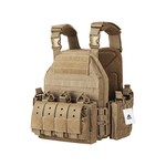 Topika - Heavy duty Tactical Vest 1000D Nylon Vest with MOLLE Pouches