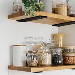 Topika Floating Shelf Bracket Heavy Duty Metal L Brackets for Shelf Support