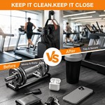 Topika Magnetic Gym Bag Water Bottle Carrier, 3 Magnets, Waterproof, Large