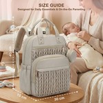 Topika Diaper Bag Backpack Large Travel Bag with Changing Pad