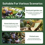 Topika Gardening Tools Set With Folding Garden Stool And Tote