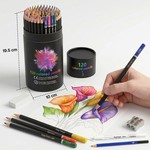 Topika 123Pcs Professional Colouring Pencils, 120 Colours Soft Core Art Set