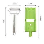 Topika 3-Piece Vegetable Peeler Set Stainless Steel Potato Peeler