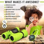 Topika Binoculars for Boys & Girls with Compass & Magnifying Glass