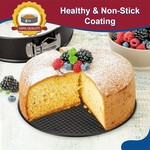 Topika - Cake Pan Set Non-Stick, 6pc Round Baking Tins with Latch