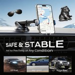 Topika - Car Wireless Charger, 15W Car Charger, Car Charger Iphone Mount