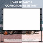 Topika - Projector Screen 120 Inch Projection Screen With Stand Portable