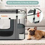 Topika Foldable Dog/Cat Tent Playpen Portable Pet Indoor/Outdoor Cage