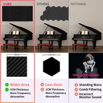 Self-Adhesive Sound Proof Foam Panels, 6/12pcs Acoustic Panels