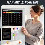 Topika - Fridge Planner Magnetic 4pcs Weekly Planner Shopping List Set