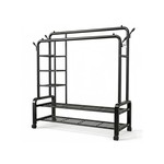 Topika Double Bar Clothing Rack Stand & 3+2Tier Storage,Clothes Organizer