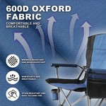 Topika - Outdoor Portable Folding Camp Chairs Heavy Duty Fishing Chair