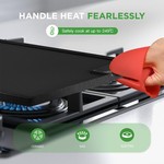 Topika Cast Iron Non-stick Grill Pan No Need For Butter Or Oil Double Sided