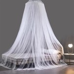 TopikaKids - Hanging Mosquito Net for Bed, Hooks&Nails, Large Bed Canopy