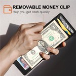 Topika Money Clip and Card Holder Wallet with RFID Blocking for Men
