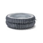 Topika Round Donut Cat Bed, Dog Bed, Washable Plush Calming Pet Bed