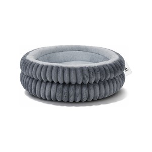 Topika Round Donut Cat Bed, Dog Bed, Washable Plush Calming Pet Bed