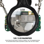 Topika Soldering Station Set, Metal Stand with LED Magnifier Helping Hands