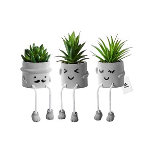 Topika 3 piece Creative Fake Succulents Artificial Succulent for home decor