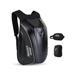Motocentric Motorcycle Backpack Waterproof Hard Shell 48L Carbon Fiber