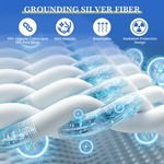 TopikaHome - Grounding Mat for Bed, Organic Cotton & Silver Fibre, 60x260cm