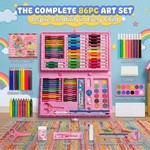 Topika Kids Art Set 86pcs with Colouring Books