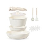 Topika - Nonstick Pots and Pan Set with Detachable Handle Space-Saving