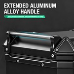 Motocentric Illuminated Motorcycle Top Case, 45L Aluminum Alloy Tail Box