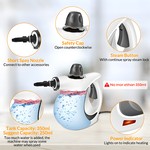 Topika Handheld Steam Cleaner for Home, Carpet, and Car - 12pcs Accessories
