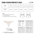 Lekkon Women Thong Panties Invisible Silk Feel UltraLight Ladies Underwear