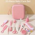 Topika 20 in 1 Baby Care Nursery Kit Infant Grooming Kit,Pink And Blue
