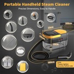 Topika Steam Cleaner Handheld Steamer for Home, 1600ml Tank, 3 Modes