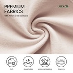 Lekkon Seamless Midi Briefs for Women, No-Show Ribbed Lady Panties 3/6 Pack
