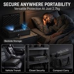 Topika - Electronic Gun Safe For Handgun, Biometric Pistol Lock Box