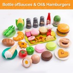 Topika Play Kitchen Accessories Toy Kitchen Sets for Kids, 108pcs
