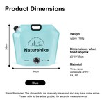 Naturehike Collapsible Water Storage Bag 10L Portable Water Jug with Faucet
