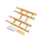 Topika Bamboo Drawer Divider Adjustable Expandable Drawer Devider Organiser