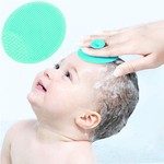 Topika Baby Bath Brush Baby Cradle Cap Brush Silicone Massage Brush