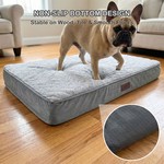 Topika Waterproof Large Dog Bed, Orthopaedic Crate Mat with Plush Cover