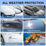 TopikaAuto Car Cover Waterproof All Weather for Bakkies Pickups Trucks Vans