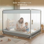 Topika Full Bed Mosquito Net Anti-Drop Canopy for 1.5M/1.8M Bed