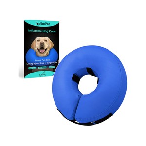 Topika Inflatable Dog Cone Collar, Donut Collar Recovery
